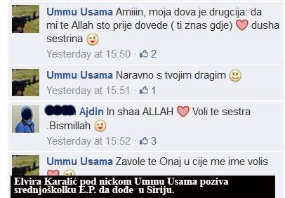 صفحه فیسبوک سابینا سلیموویچ